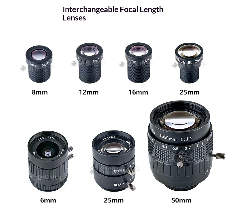 IMX477 12.3MP HQ Camera Module Global Shutter 4056x3040 for Raspberry Pi & Jetson Nano C/CS Mount Lens Optional