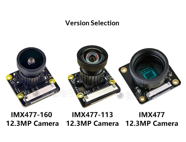 IMX477 12.3MP HQ Camera Module Global Shutter 4056x3040 for Raspberry Pi & Jetson Nano C/CS Mount Lens Optional