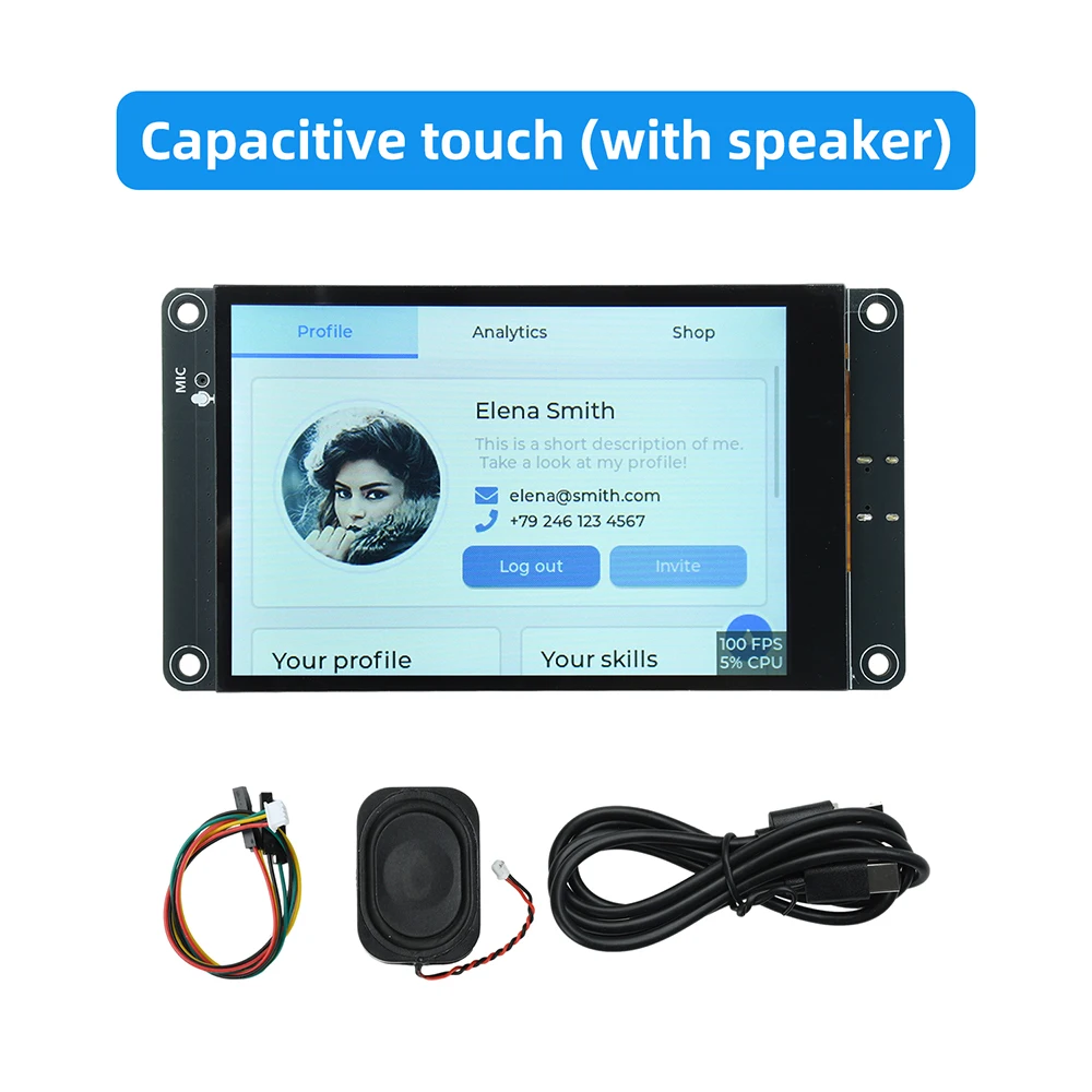 ESP32-S3 WiFi Bluetooth Development Board 4.0-inch Type C For EepSeek Xiaozhi AI Chat Robot 320*480 Intelligent Display Screen