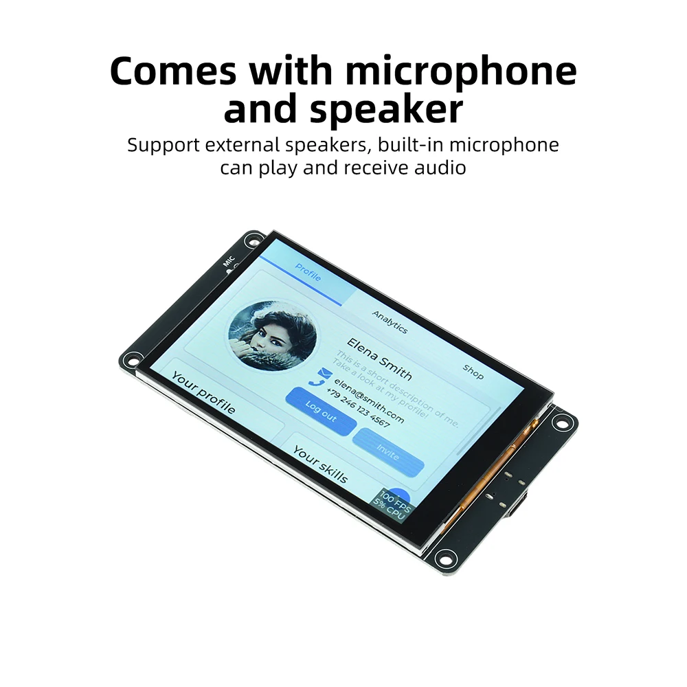 ESP32-S3 WiFi Bluetooth Development Board 4.0-inch Type C For EepSeek Xiaozhi AI Chat Robot 320*480 Intelligent Display Screen