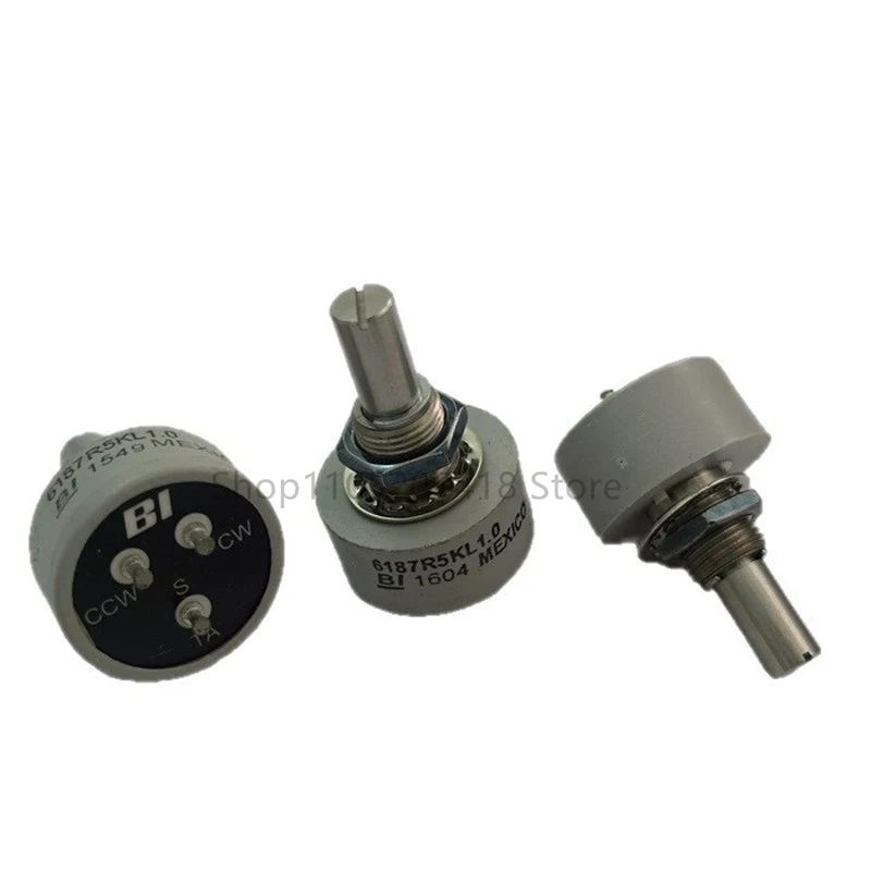 1pcs 360 Degrees Unlimited Brand New Conductive Plastic Potentiometer Single 6187R 1K 2K 5K 10K 6187-138A LF R20K