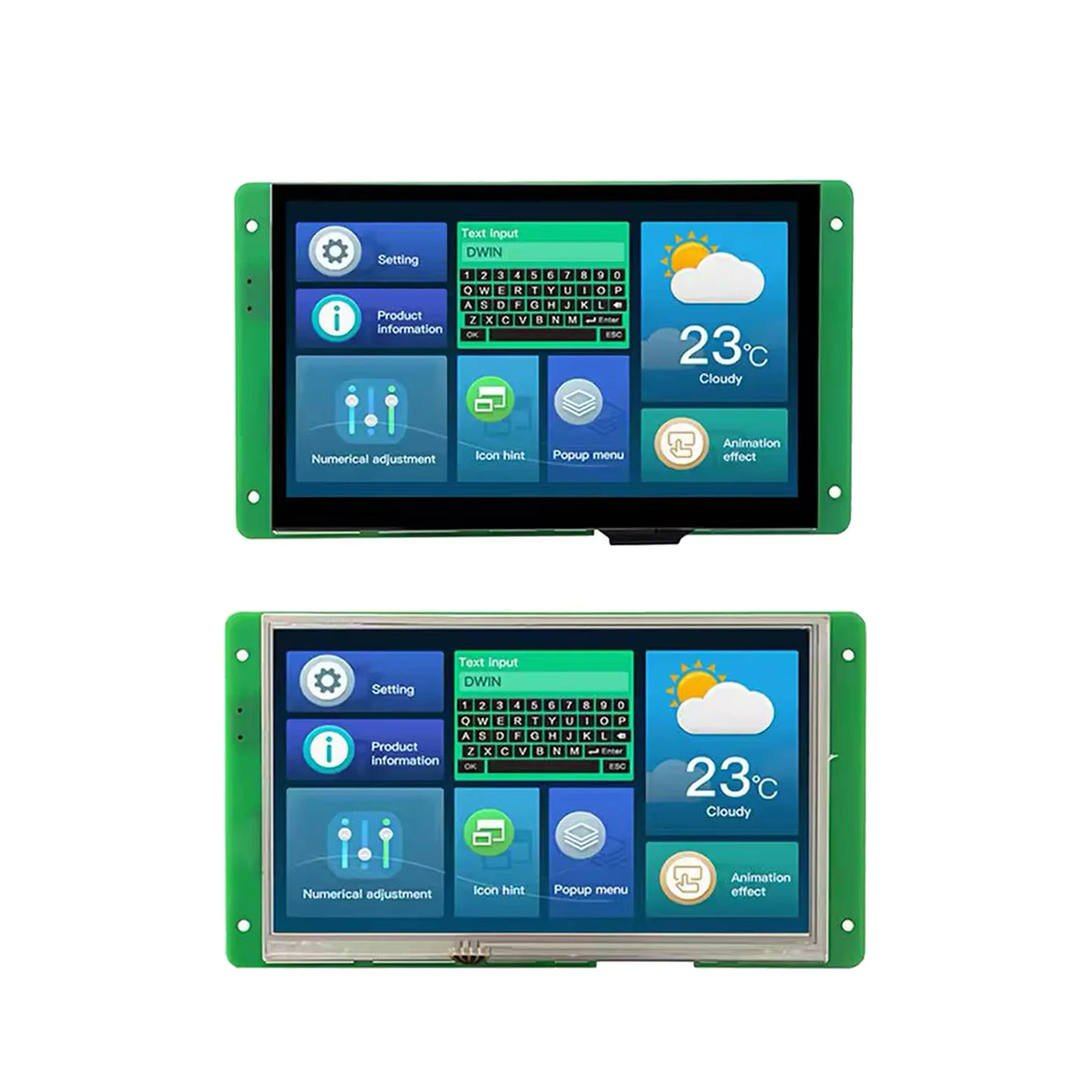 DMG80480C070_04WTC DMG80480C070-04WN WTR 7 Inch TFT 800*480 LCD Display RS232 TTL HMI Commercial Touch Panel Screen Smart UART