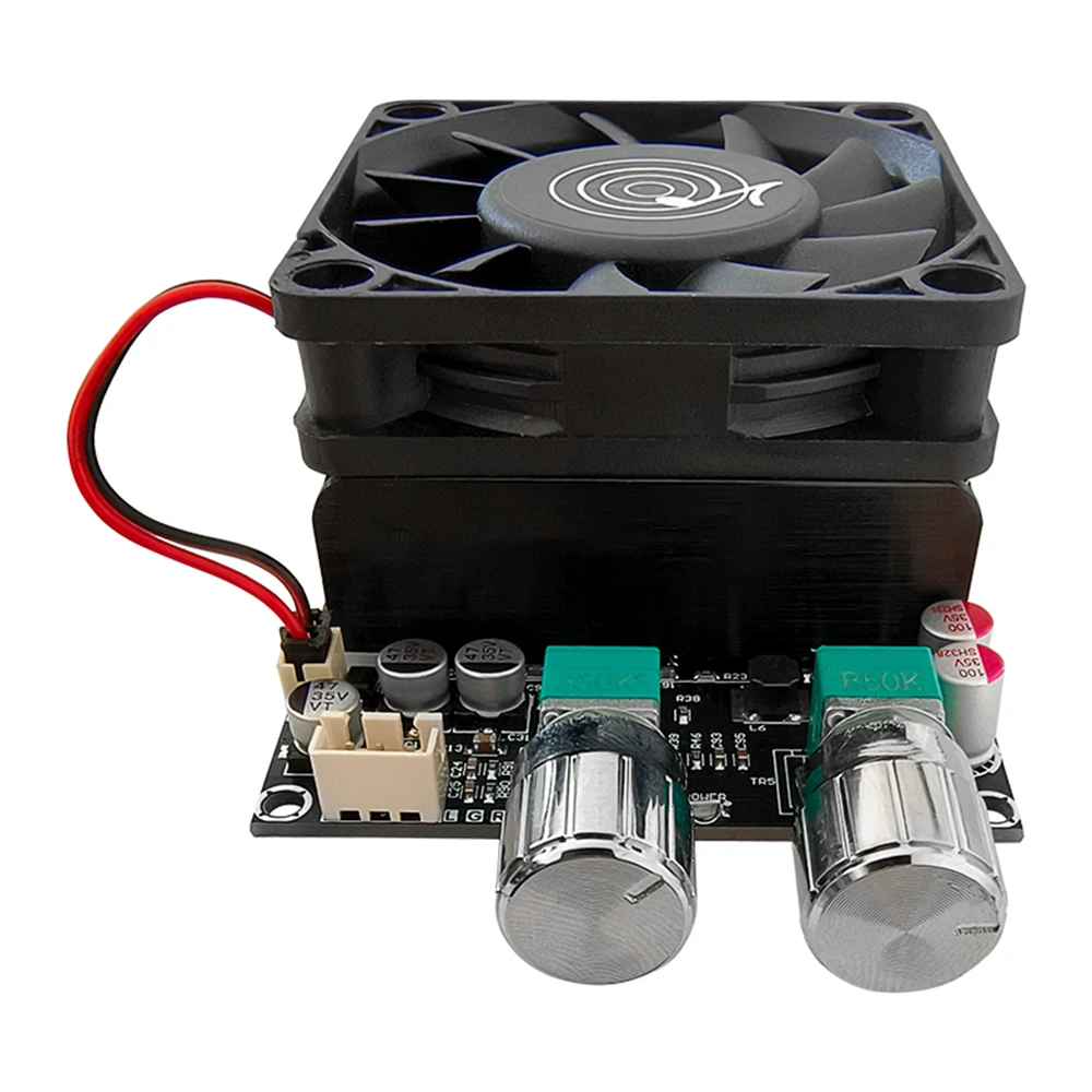 ZK-6001 DC18-50V Active Subwoofer Pure Post Amplifier Board Low-Pass Filter Mono 600W Frequency Volume Adjustment TPA3225
