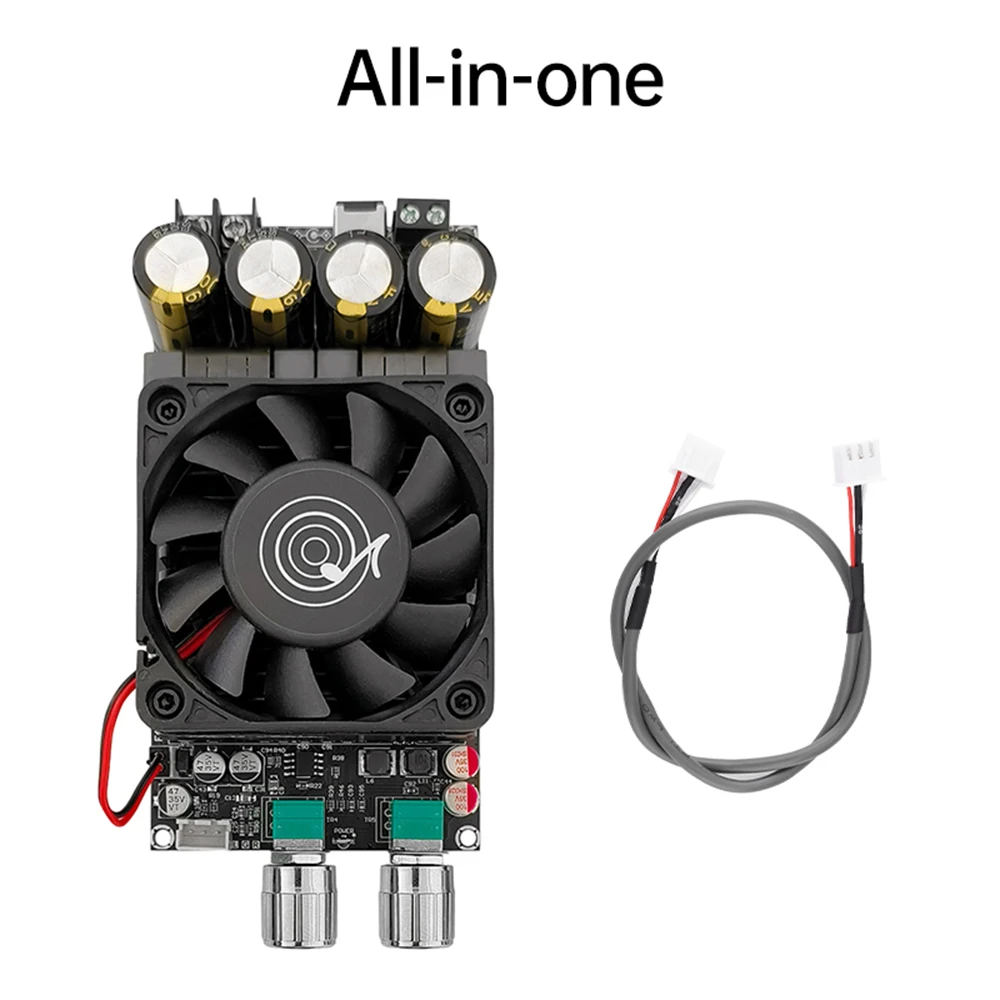 ZK-6001 DC18-50V Active Subwoofer Pure Post Amplifier Board Low-Pass Filter Mono 600W Frequency Volume Adjustment TPA3225