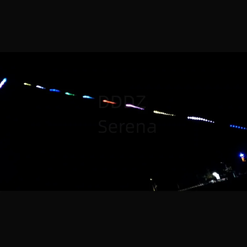 DDDZ 15M/20M String Lights for Kite Line Decoration Big LED Delta Inflatable Kite with Speed and Color Adjust with Meteor Flash