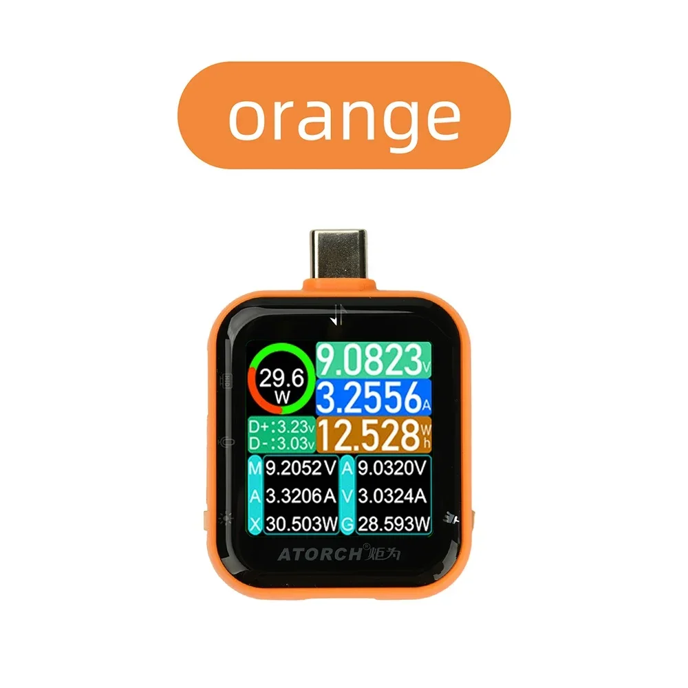 XT369P DC 4.5-80V 30A Type-C digital display voltage current power meter 4000W high power Bidirectional current detector