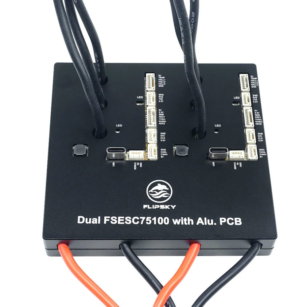 BoMsFlipsky Dual 75100 With Aluminum PCB Based On VESC For Electric Skateboard / Scooter / Ebike Speed Controller
