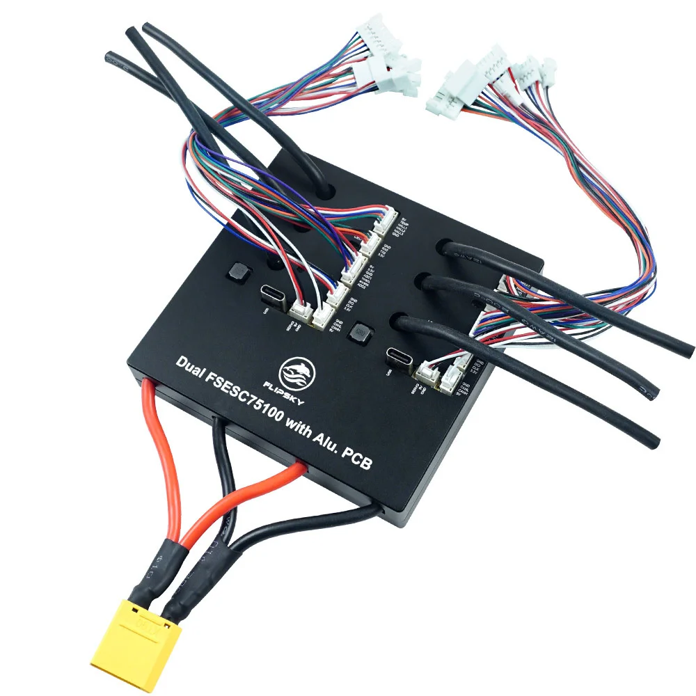 BoMsFlipsky Dual 75100 With Aluminum PCB Based On VESC For Electric Skateboard / Scooter / Ebike Speed Controller