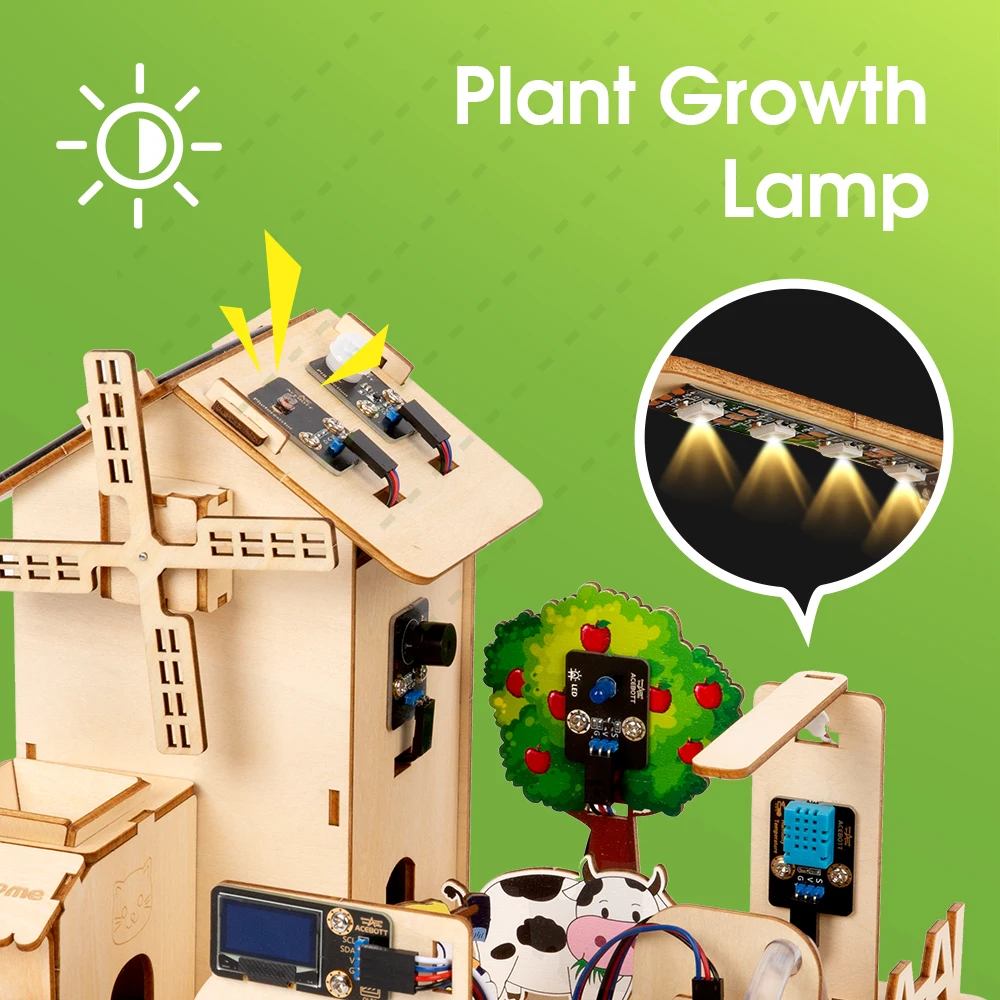 ACEBOTT ESP32 IoT Control Smart Farm Starter Kit Para Programación Gráfica Arduino