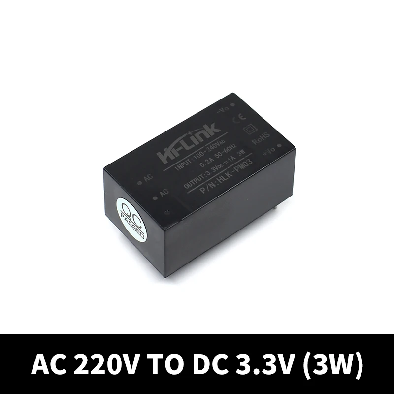 10pcs/lot HLK-PM01 HLK-PM03 HLK-PM12 AC-DC 220V to 5V mini power supply module,intelligent household switch power supply module