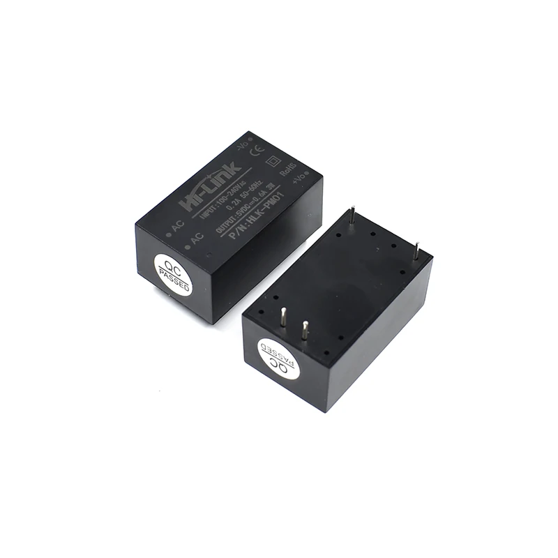 10pcs/lot HLK-PM01 HLK-PM03 HLK-PM12 AC-DC 220V to 5V mini power supply module,intelligent household switch power supply module