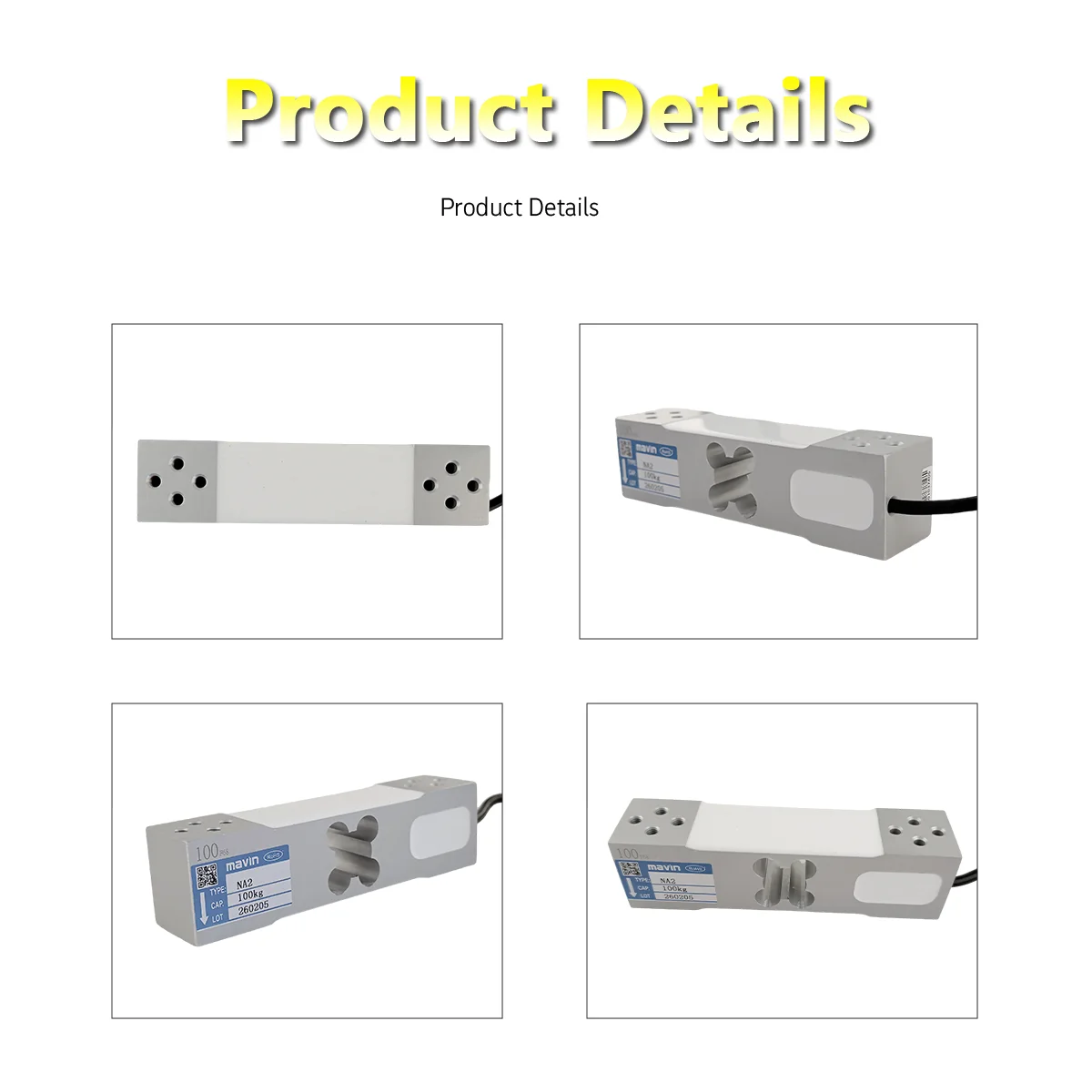 Mavin NA Series Load Cell Weight Sensor 150mm Length Parallel Beam Sensor for Digital Platform Scale Electronic Balance
