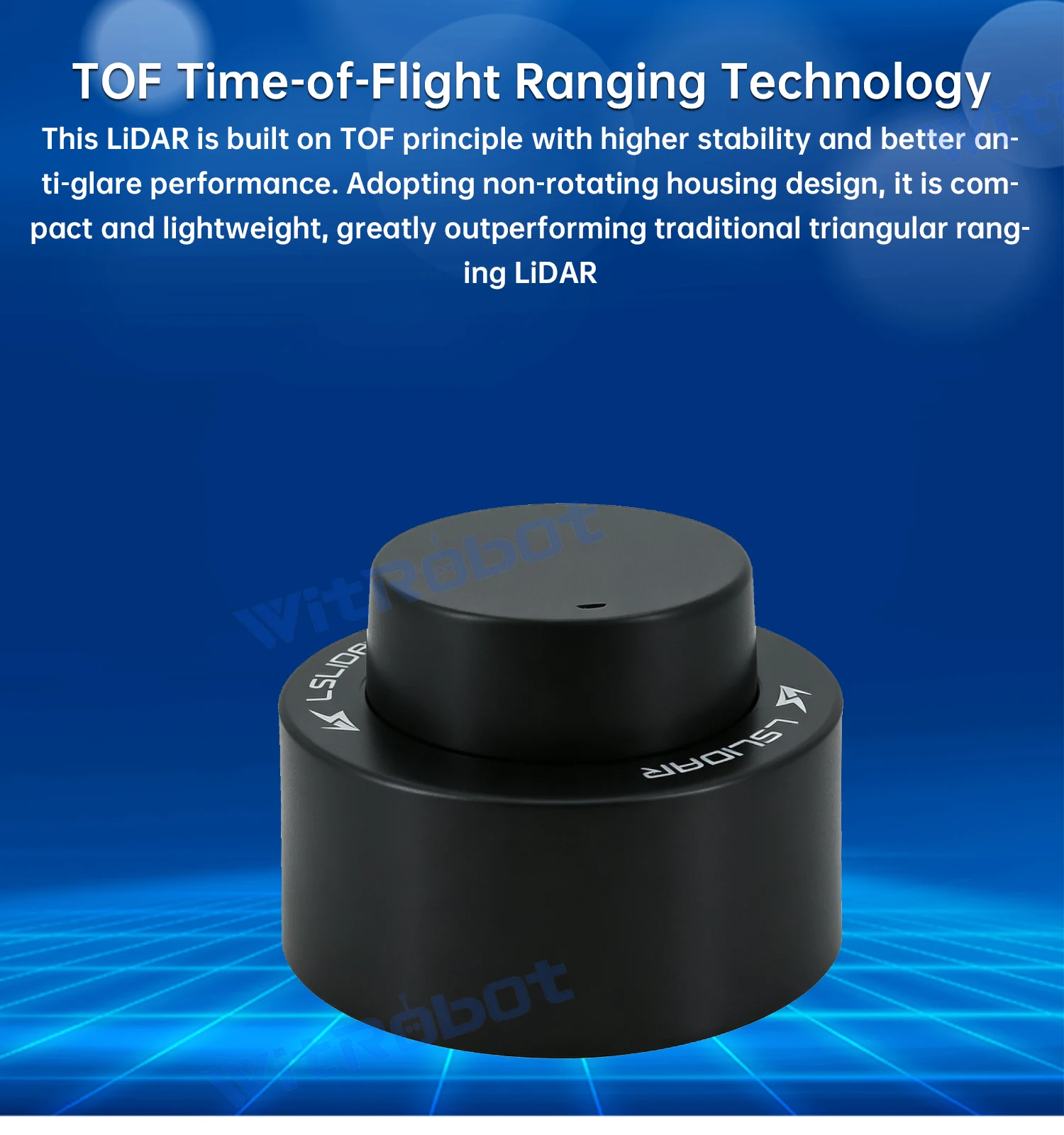 Lslidar N10 360° TOF Lidar Sensor 25m Waterproof Anti-glare Laser Radar Support ROS1 ROS2 Indoor Outdoor