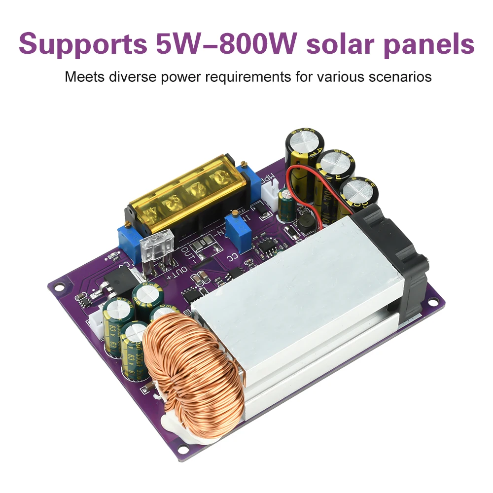 Universal DC 18-90V 800W Adjustable Step Down Module MPPT Solar Charge Controller For Lithium Battery Storage