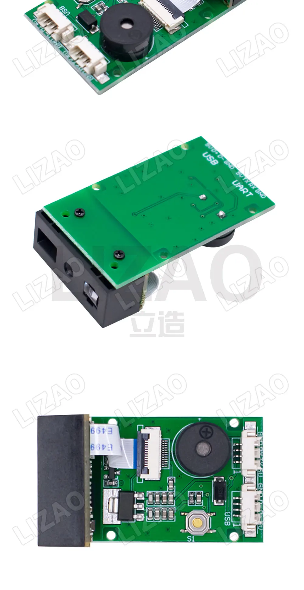 LIZAO GM67 1D/2D Barcode Scanner Module USB UART Interface QR Code Reader Scanning Module for Arduino DIY Equipment