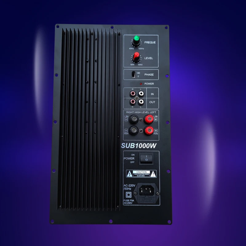 SUB1500W High-Power Heavy Bass Amplifier Board SW18-Inch Bass Pure Active Heavy Subwoofer Bass 8 Major Tubes