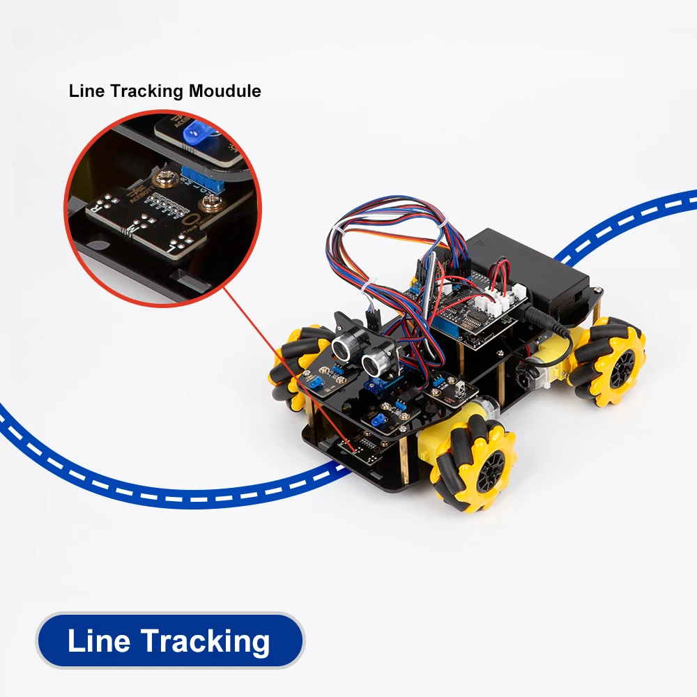ACEBOTT Robot Toy Starter Kit for Arduino Project with ESP32 and Code Learning Develop Skill Full Version Smart Car Kit