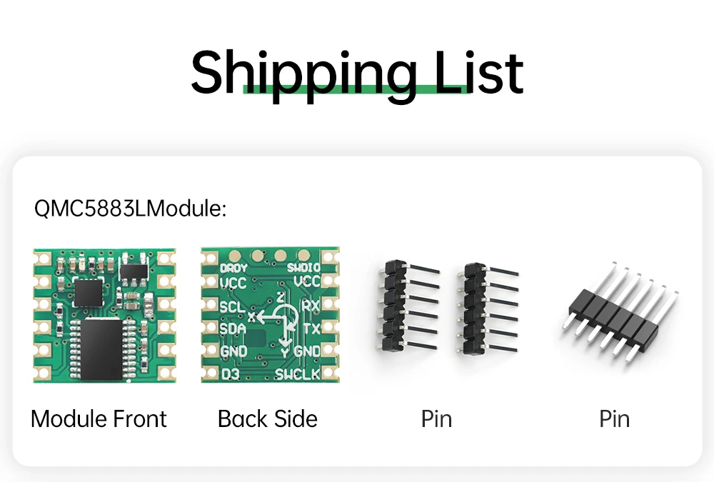 WitMotion PNI RM3100 Industry Magnetometer Sensor, Output 3-axis Magnet Field, SPI Digital Electronic Compass for Arduino