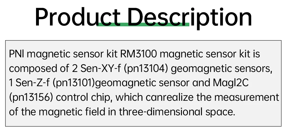 WitMotion PNI RM3100 Industry Magnetometer Sensor, Output 3-axis Magnet Field, SPI Digital Electronic Compass for Arduino