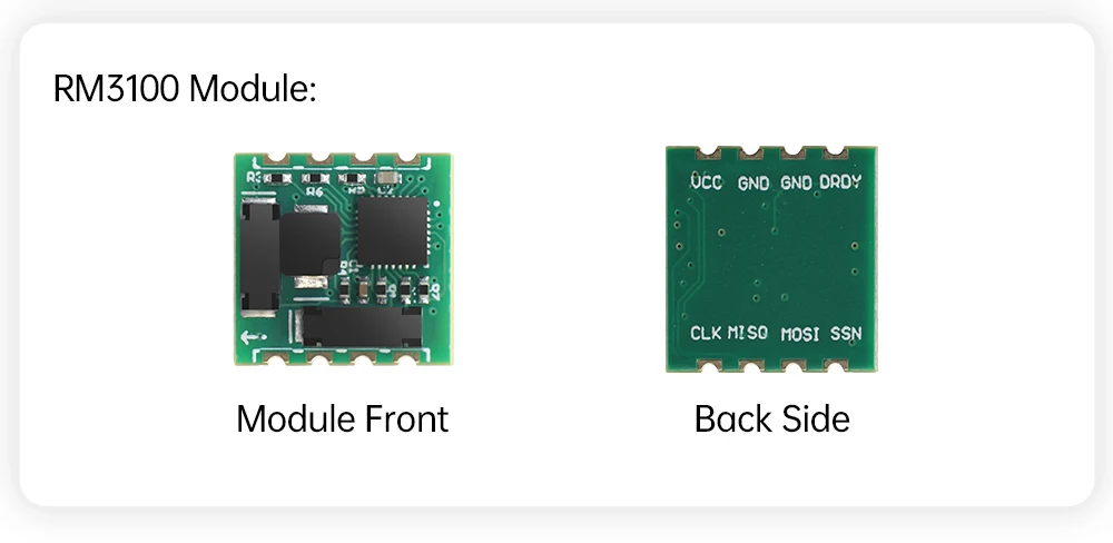 WitMotion PNI RM3100 Industry Magnetometer Sensor, Output 3-axis Magnet Field, SPI Digital Electronic Compass for Arduino