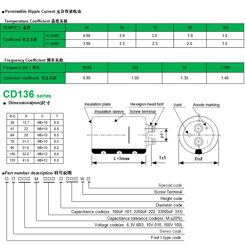Electrolytic Capacitors 400V 450V 1000UF 1500UF 2200UF 3300UF 4700UF 5600UF 6800UF 10000UF Brand New Spot Screw Feet 105c