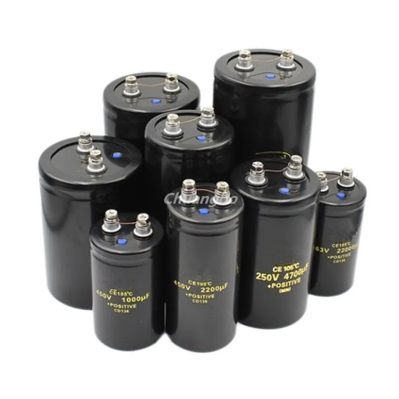 Electrolytic Capacitors 400V 450V 1000UF 1500UF 2200UF 3300UF 4700UF 5600UF 6800UF 10000UF Brand New Spot Screw Feet 105c