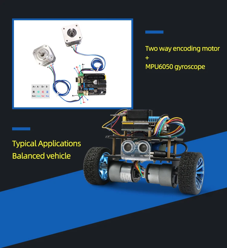 Emakefun For Arduino UNO Mega2560 R3 Expansion Board 6~35V With 4 Channels Motors Servos Ports PS2 JoystickRemoteControl