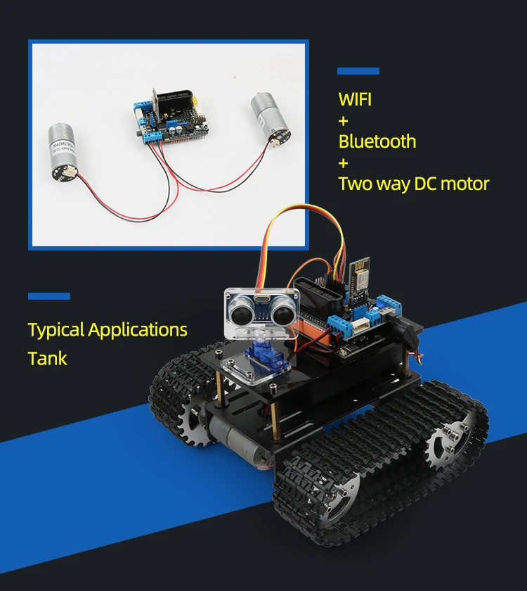 Emakefun For Arduino UNO Mega2560 R3 Expansion Board 6~35V With 4 Channels Motors Servos Ports PS2 JoystickRemoteControl