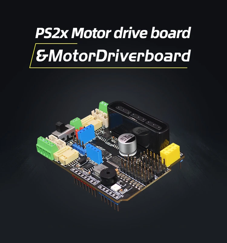 Emakefun For Arduino UNO Mega2560 R3 Expansion Board 6~35V With 4 Channels Motors Servos Ports PS2 JoystickRemoteControl