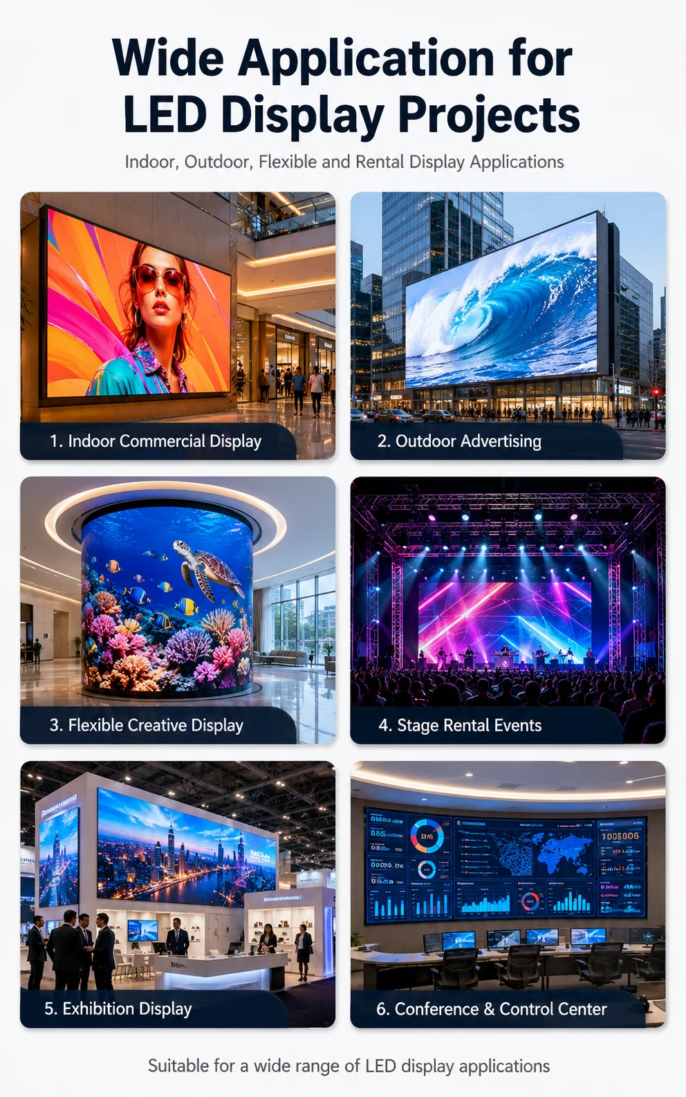 P1.53 Indoor Full Color Matrix LED Display Panel for Display Screen Wall Indoor Small Pitch 320x160mm 208x104 Pixels