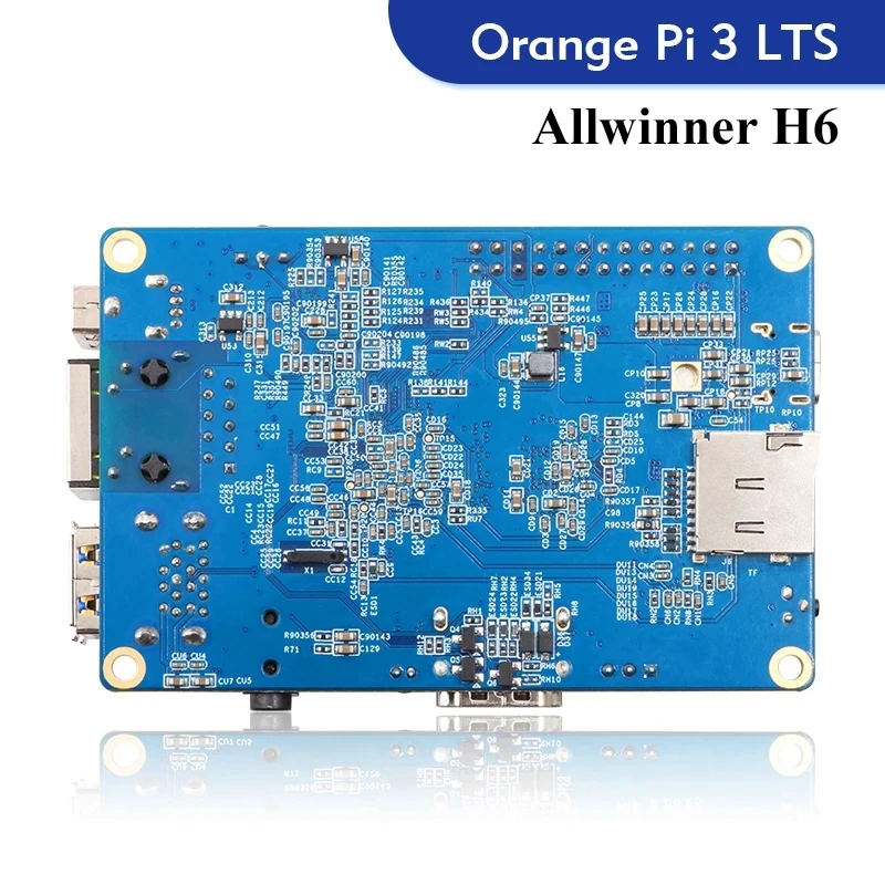 Orange Pi 3 LTS 2G8G EMMC with HDMI+WIFI+BT5.0, AllWinner H6 SoC,Open Source Board Computer,Run Android 9.0/ Ubuntu/ Debian OS