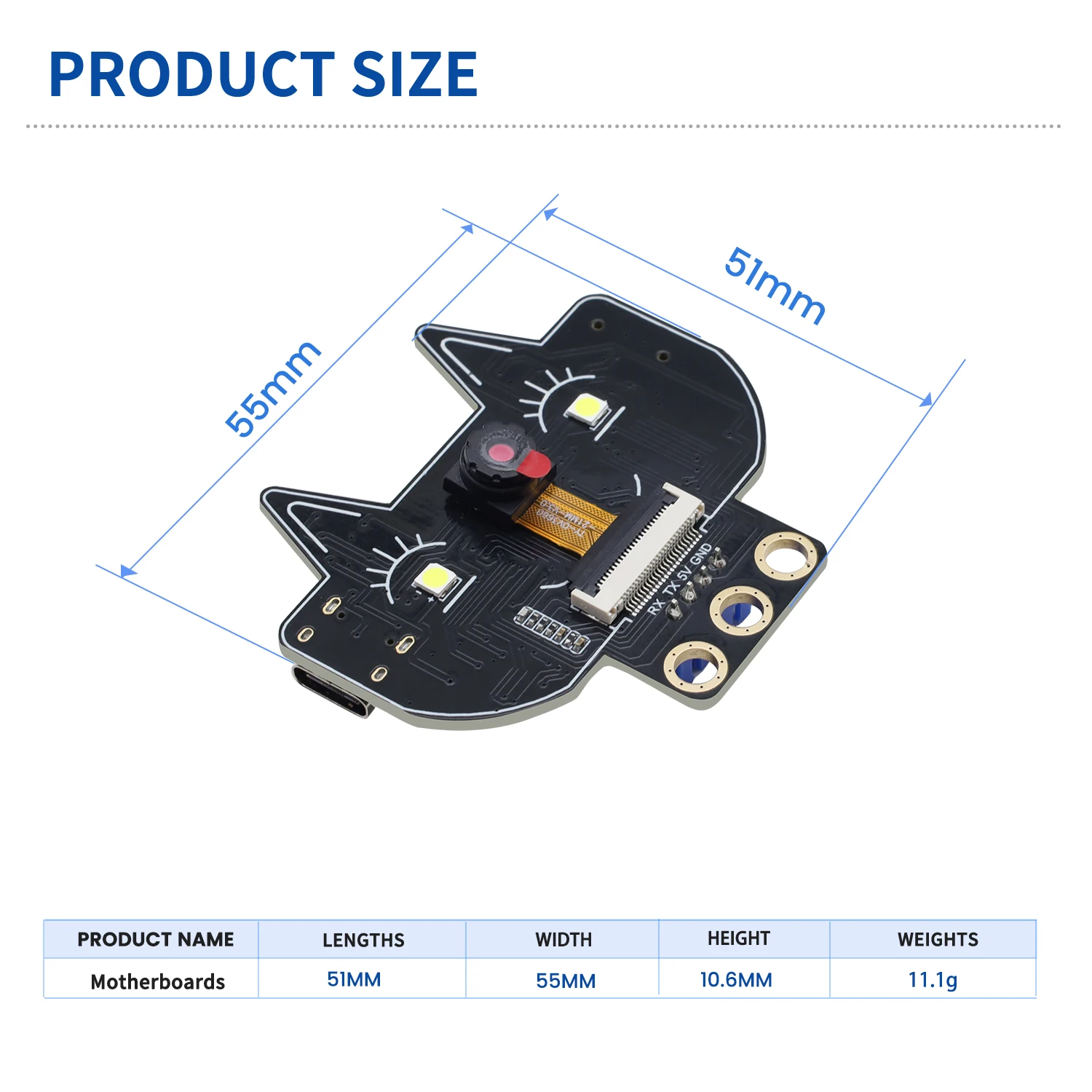 Keyestudio Fox:bit ESP32-S3 Camera Built-in 520 KB SRAM and External 8MB PSRAM Supports OV2640 and OV7670 Cameras WIFI Upload