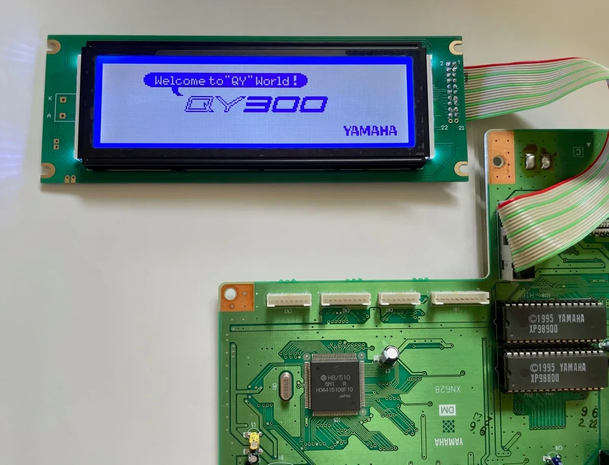 Lcd Module 24064 Display Blue Green UCI6963 intead LM24064DFW Korg 01/W O1/W FD EOS B900 QY300 800 replace