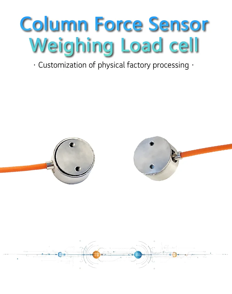 ZB2 Small Column Load Cell Force Sensor 2mV/V 350Ω 5kg 10kg for Press Force Measuring Automation