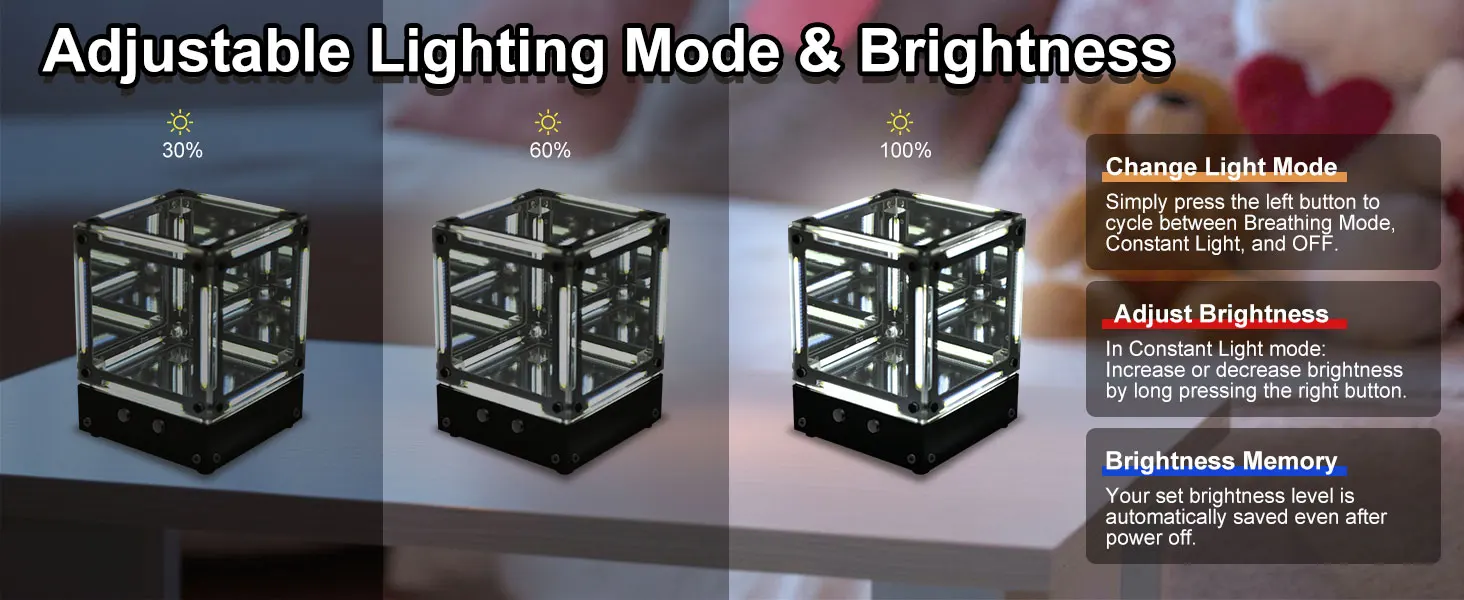 DIY Night Light Soldering Practice Kit Adjustable LED Desk Lamp Magic Cube Electronic Kit Unique Gift & STEM Learning Projects