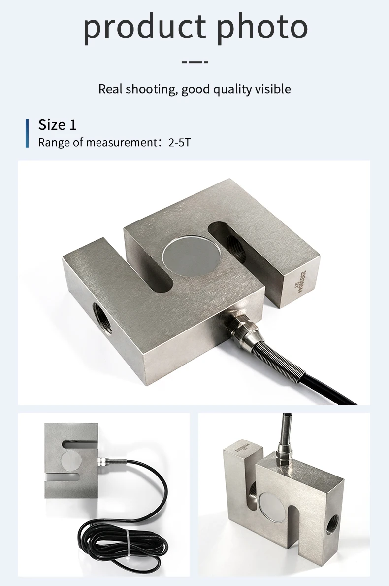 S Type Load Cell Sensor 5KG 10KG 20KG 30KG 50KG 100KG HX711 AD Module Weight Sensor Electronic Scale 200KG 300KG 500KG 1T 2T 3T