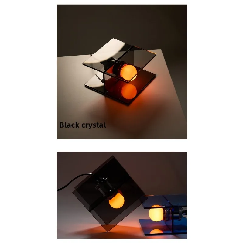 2026 Black Crystal INS Desk Lamp Bedroom Bedlight Decoration