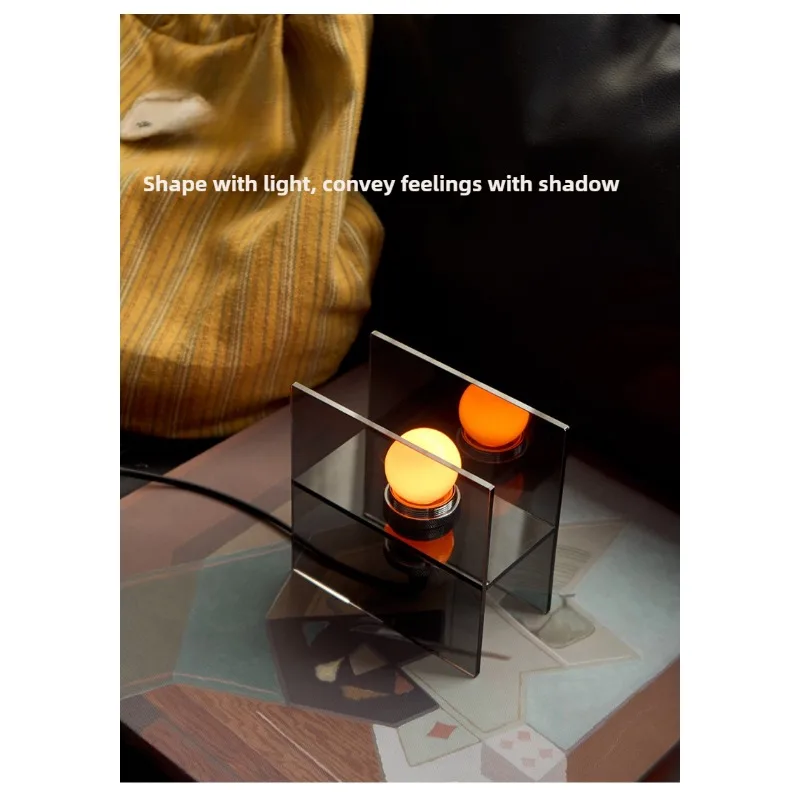 2026 Black Crystal INS Desk Lamp Bedroom Bedlight Decoration