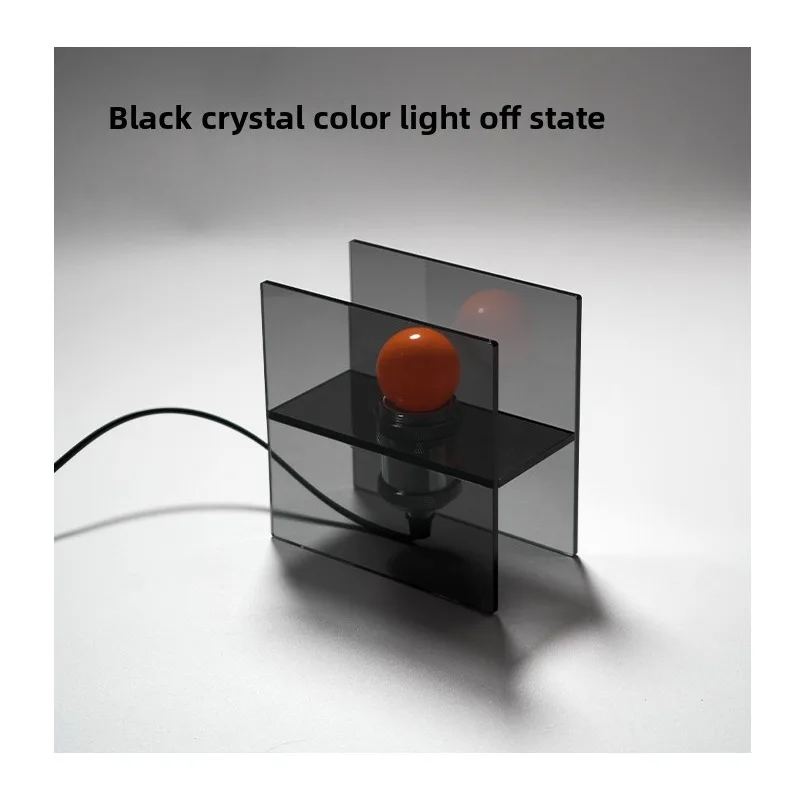2026 Black Crystal INS Desk Lamp Bedroom Bedlight Decoration