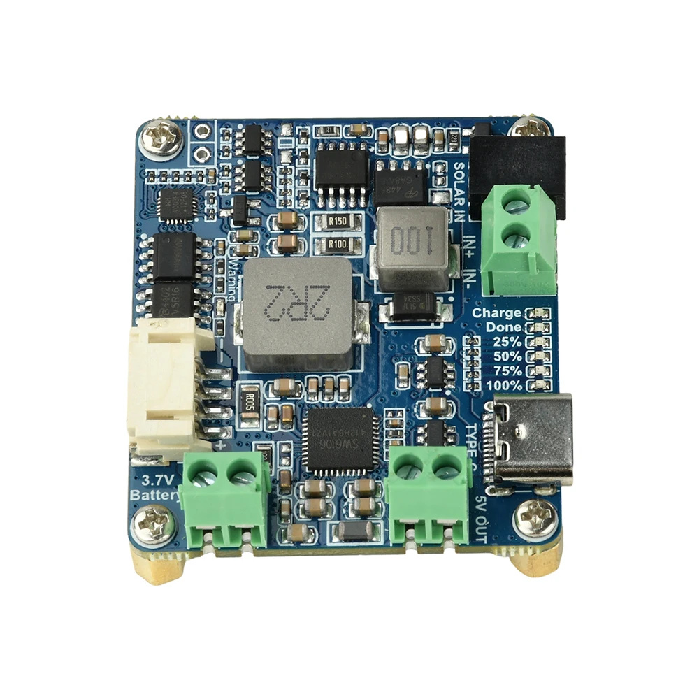 Waveshare Solar Power Management Module For 6V-24V Solar Panel Support MPPT USB Connection Battery Charger Power Supply