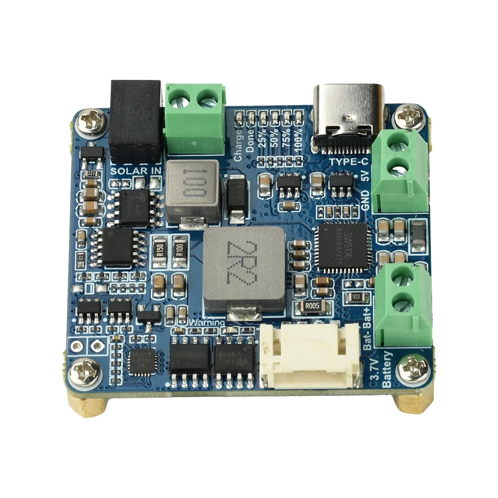 Waveshare Solar Power Management Module For 6V-24V Solar Panel Support MPPT USB Connection Battery Charger Power Supply