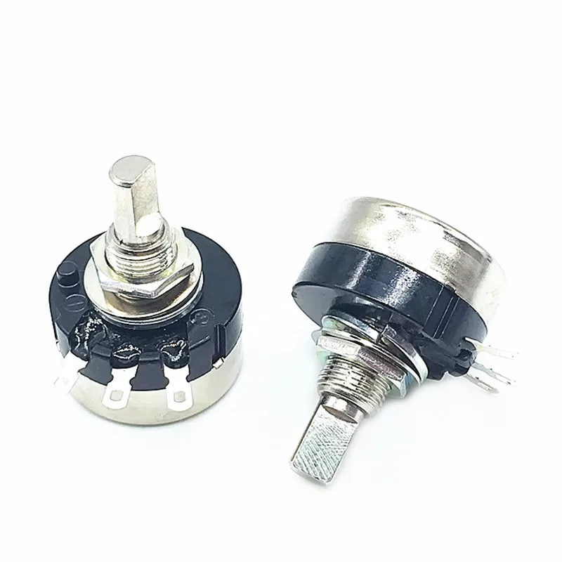 10PCS Potentiometer RV24YN20F B102 B202 B502 B103 B203 B503 B104 B105 Semi-Axle Carbon Film Single Coil 2W 1K 5K 10K 100K 500K