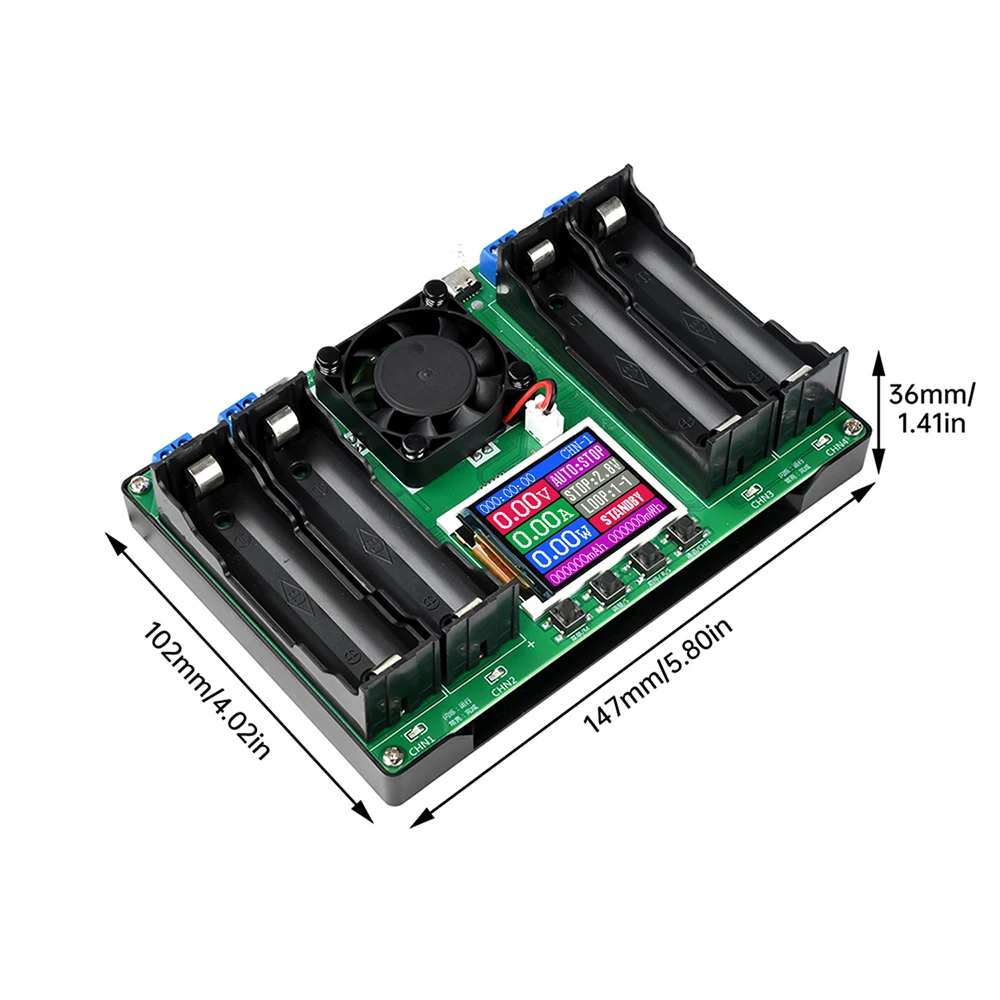 18650/21700 Battery Capacity Tester LCD Display MAh Lithium Digital Battery Detection Module For Battery Test Charge-Discharge