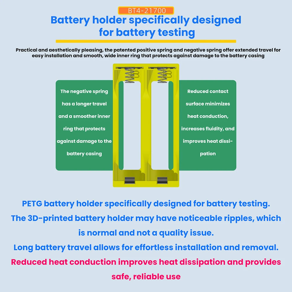 18650/21700 Battery Capacity Tester LCD Display MAh Lithium Digital Battery Detection Module For Battery Test Charge-Discharge