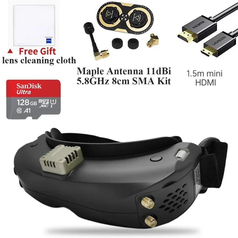 BoaMasM1pcs For SKY04O PRO 1280x720 OLED FPV GOGGLES 720P 60FPS 5.8Ghz 48CH Steadyview DVR Head Tracker For RC Drone Airplane