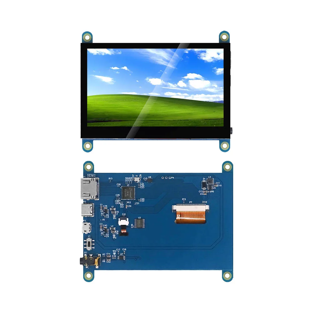 4.3 Inch USB Touch Control HDMI LCD Display Capacitive Touch Screen Panel 800*480 5 Point Touch IPS Monitor For Raspberry Pi