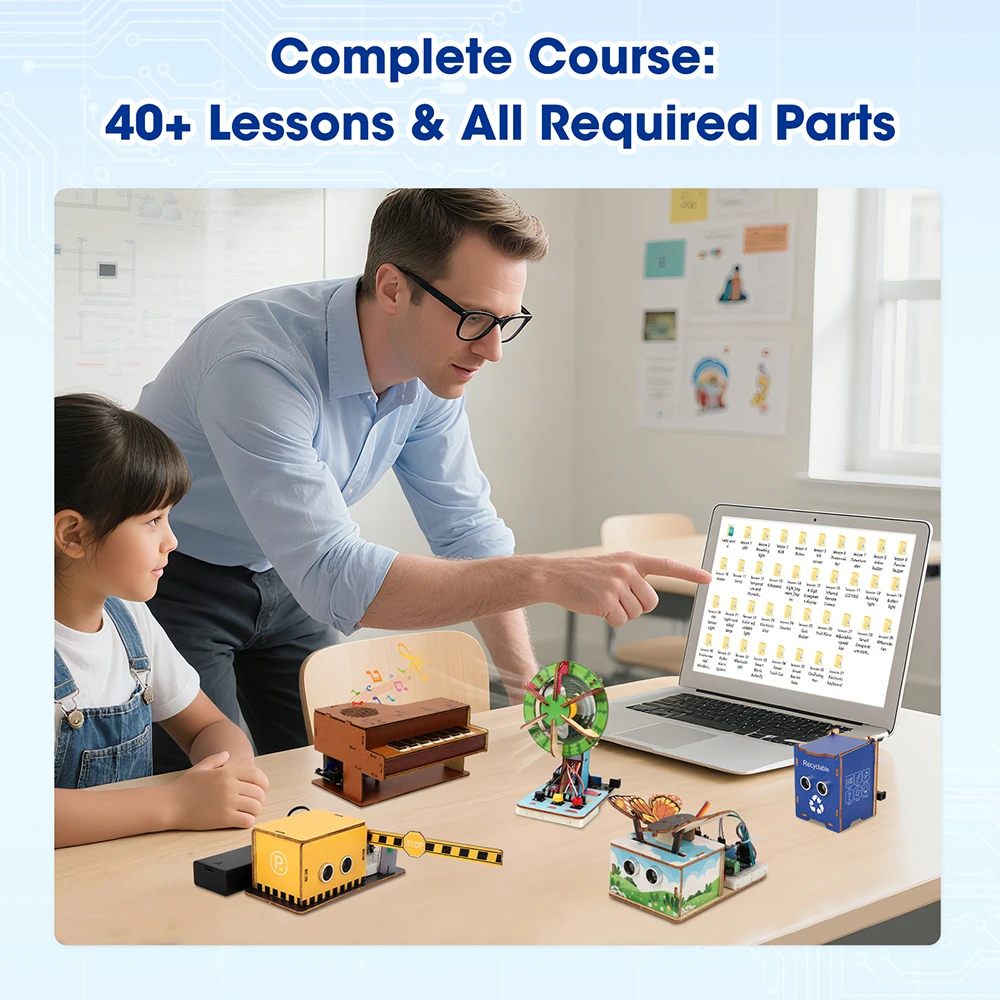 ACEBOTT ESP32 Basic Starter Kit Programming Kit with Sensors IoT ESP32 Electronic Engineering Learning Kit for Arduino
