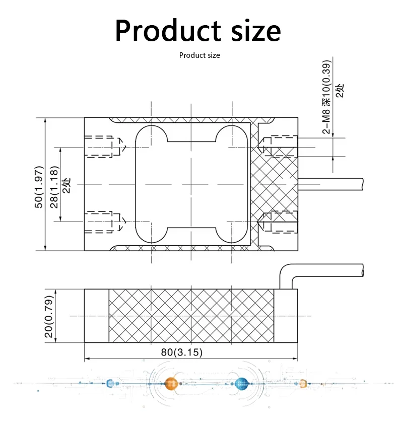 L6H5 High Precision Force Sensor, Suitable for Various Measurement Sizes, Industrial Grade Precision Load Sensor