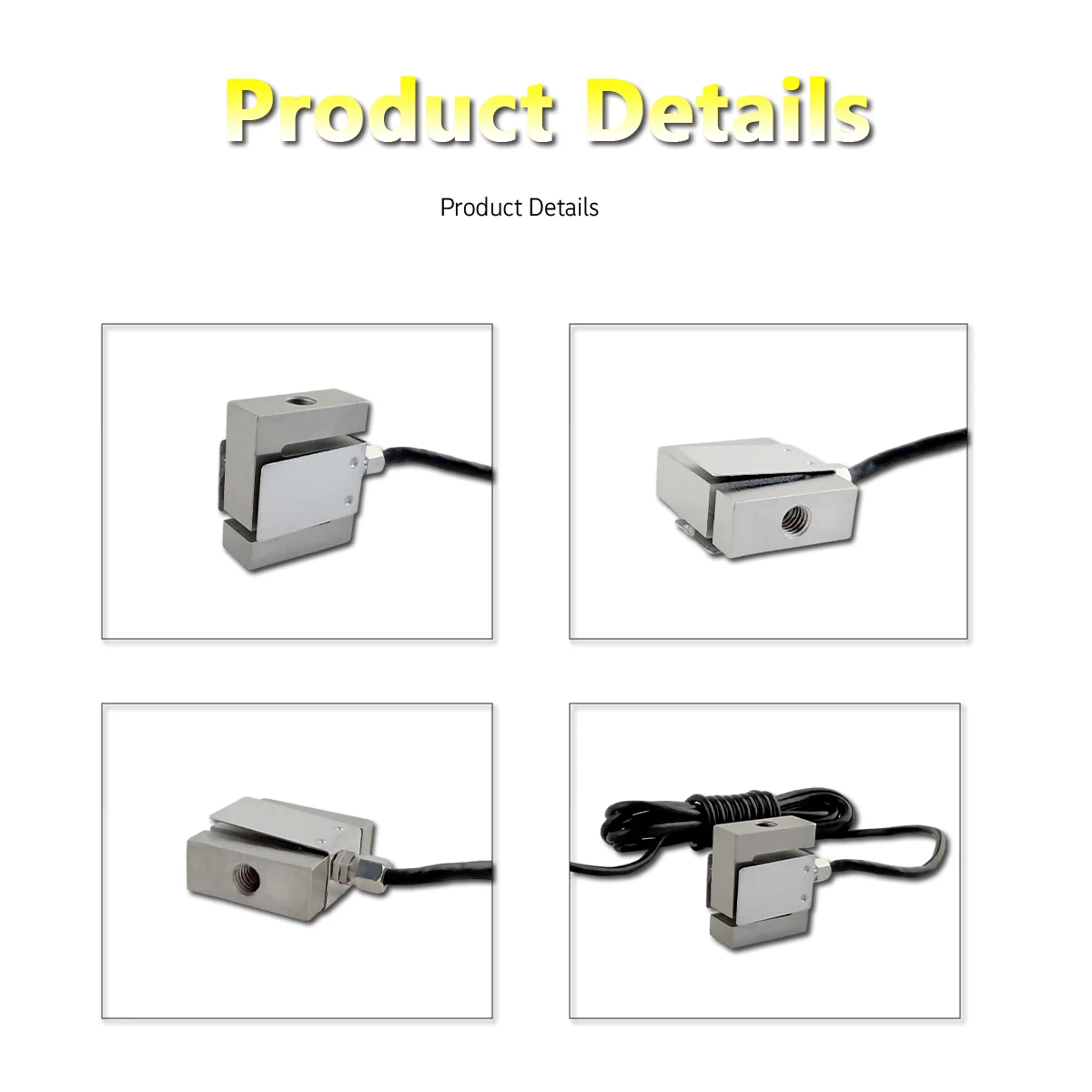 Load Cell and Controller Meter Kit S-type Weighing Sensor with Mounting Brackets for Industrial Automation Testing Tool