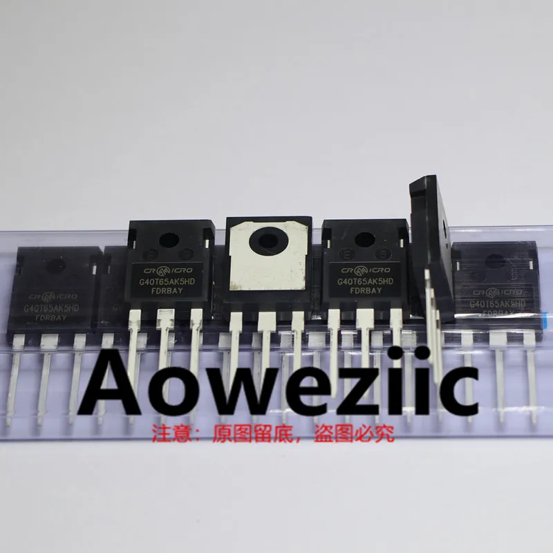Aoweziic 2024+ 100% New Original CRG40T65AK5HD G40T65AK5HD 40T65 TO-247 IGBT Pipe Welder Usually 40V 650V